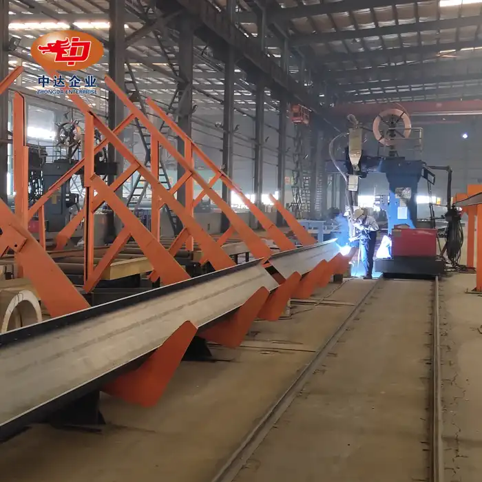 Q235B/Q345B welded H-shaped solid steel column
